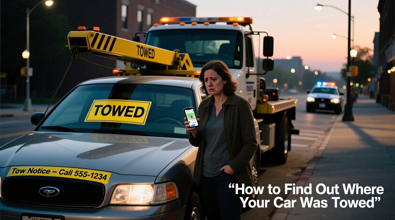 how do i find out where my car got towed