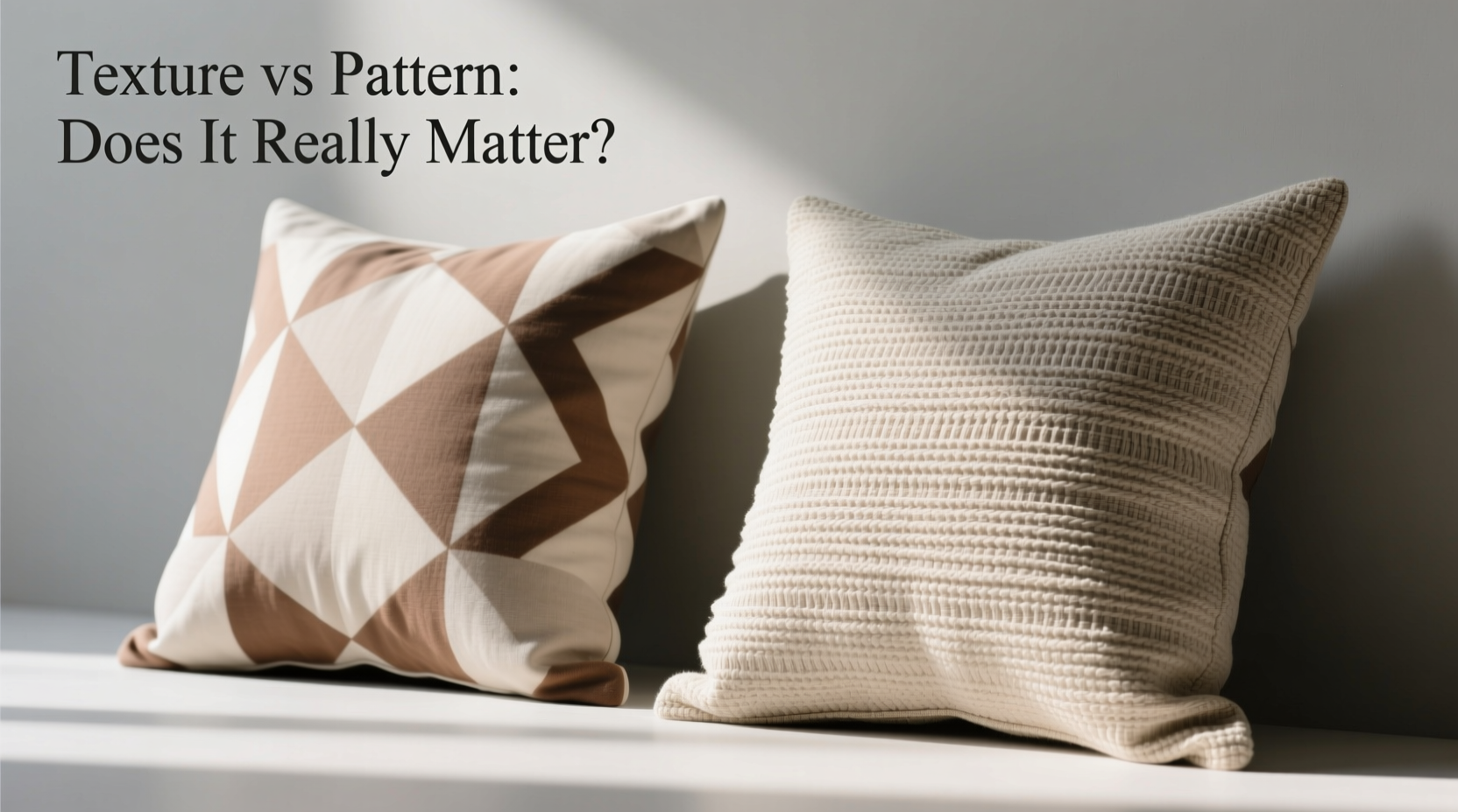 patterned vs textured pillow covers does the texture really matter or is it just a fad