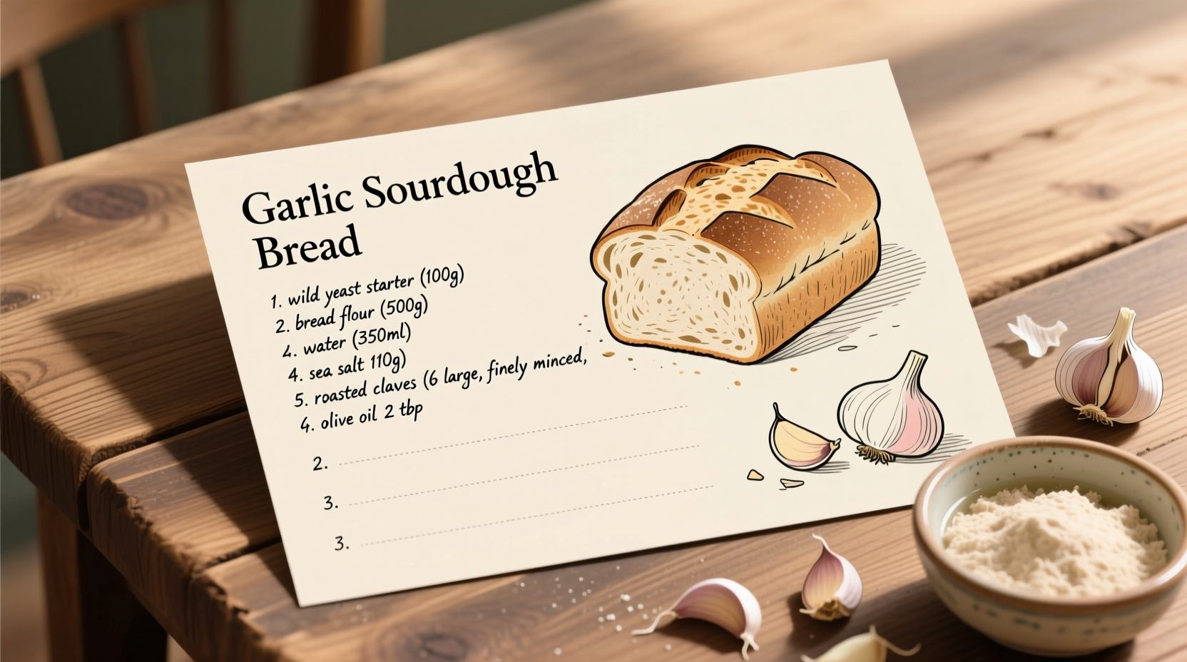 garlic sourdough recipe