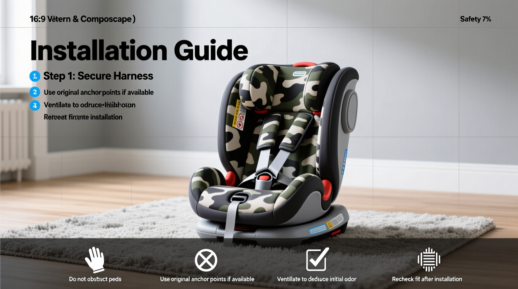camouflage booster seat