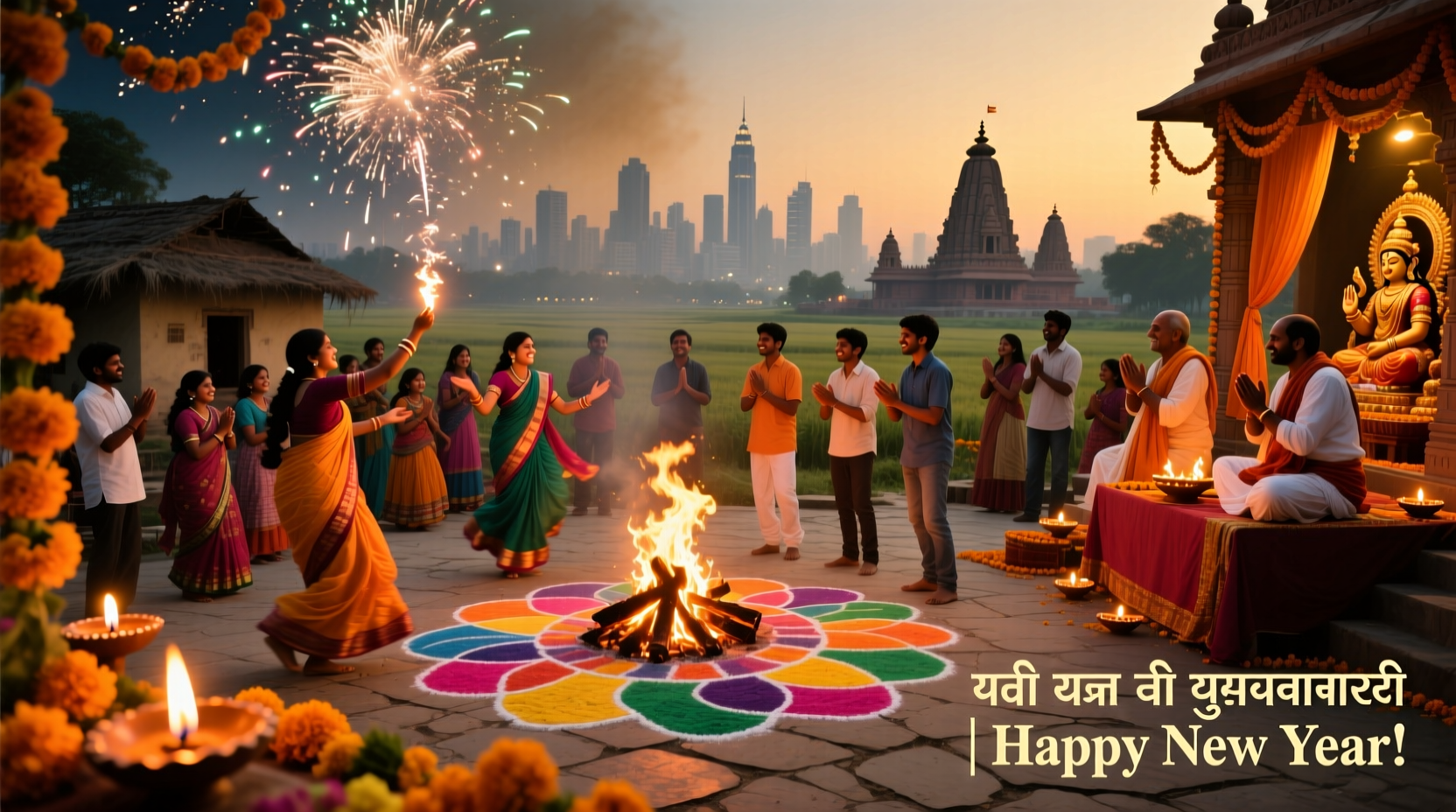 do people in india celebrate new year