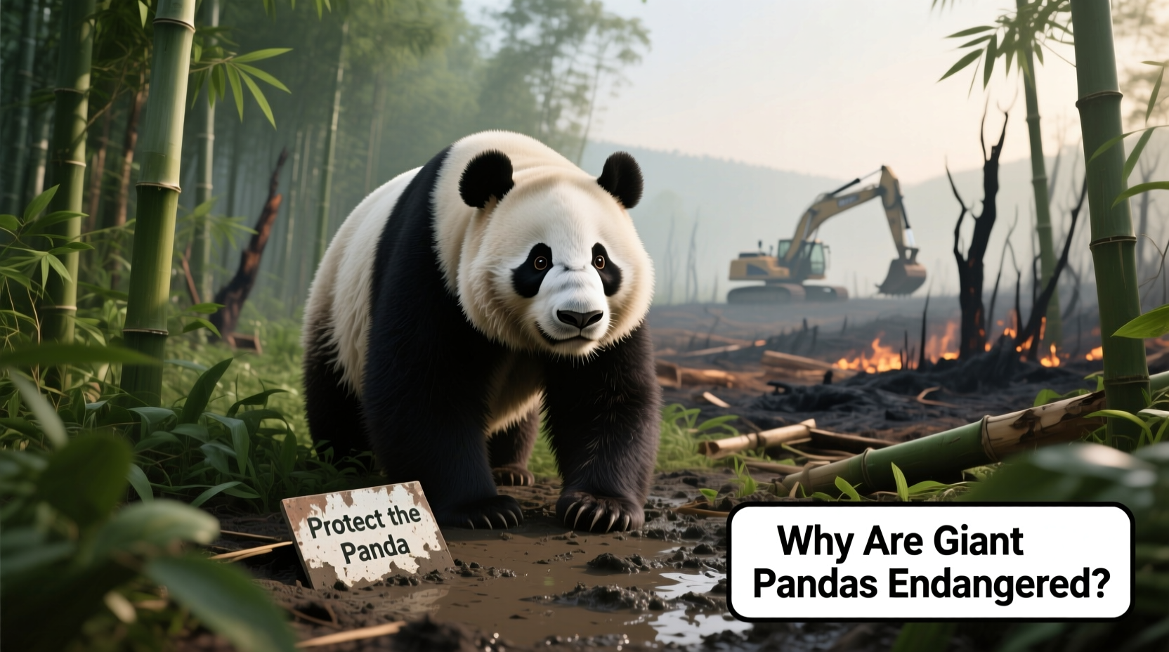 why are giant pandas endangered understanding the threats