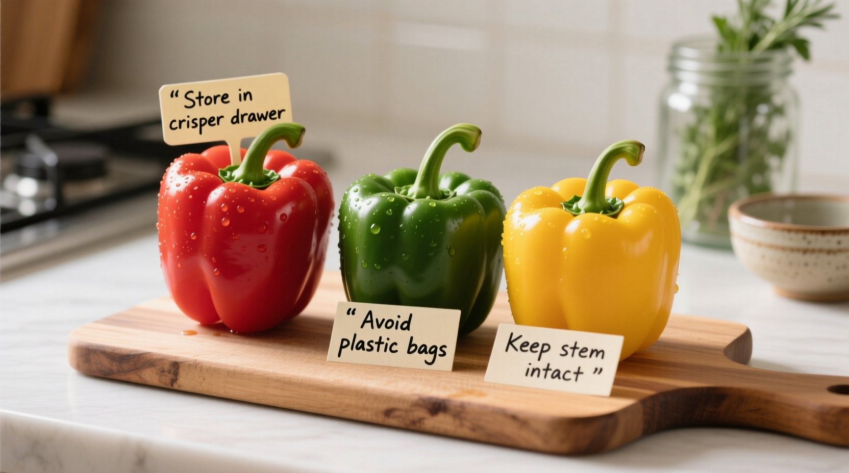 simple and effective tips for the best way to keep peppers fresh longer