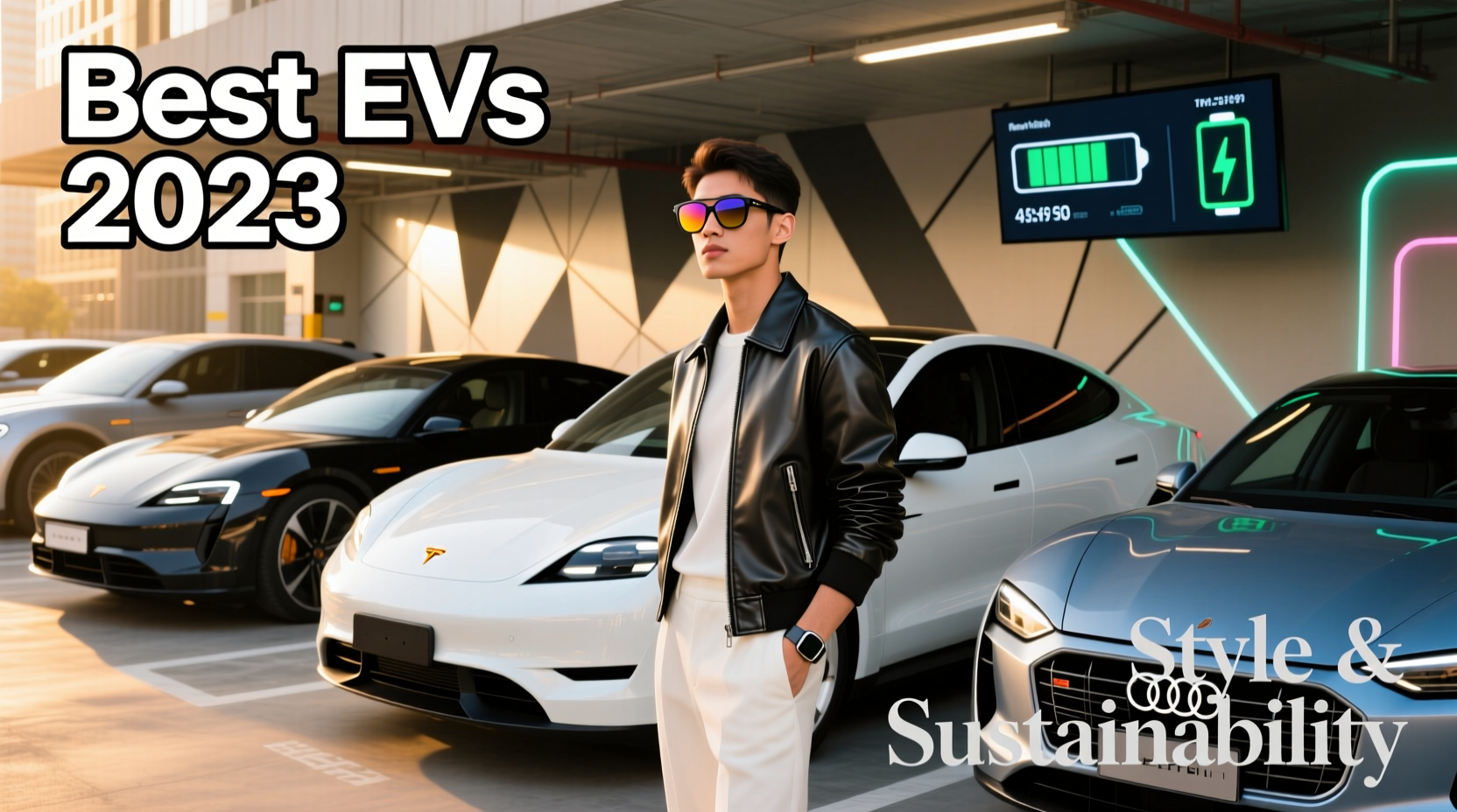 guide to the best ev 2023 with stylish sunglasses and more