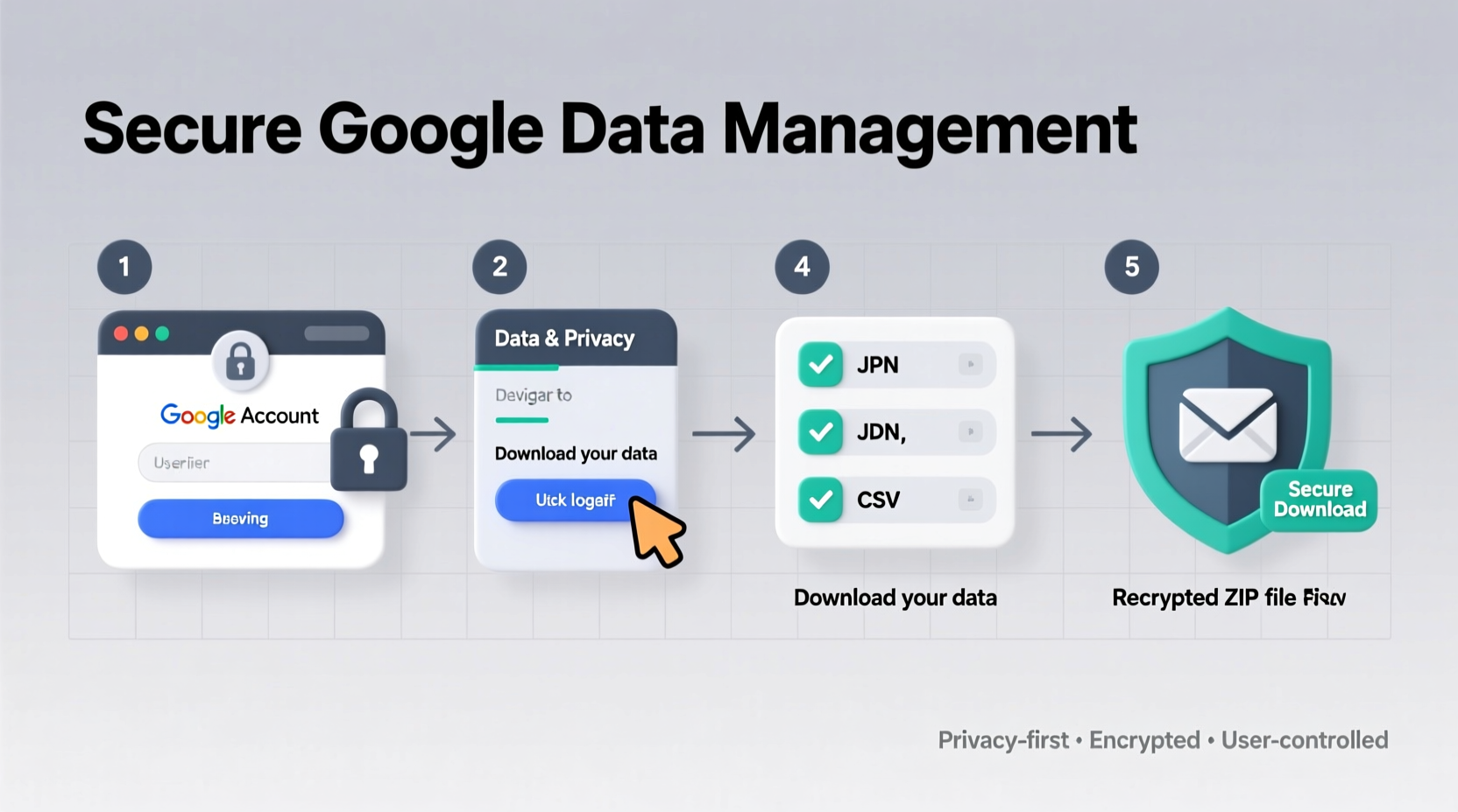 a simple guide to downloading and managing your google data securely