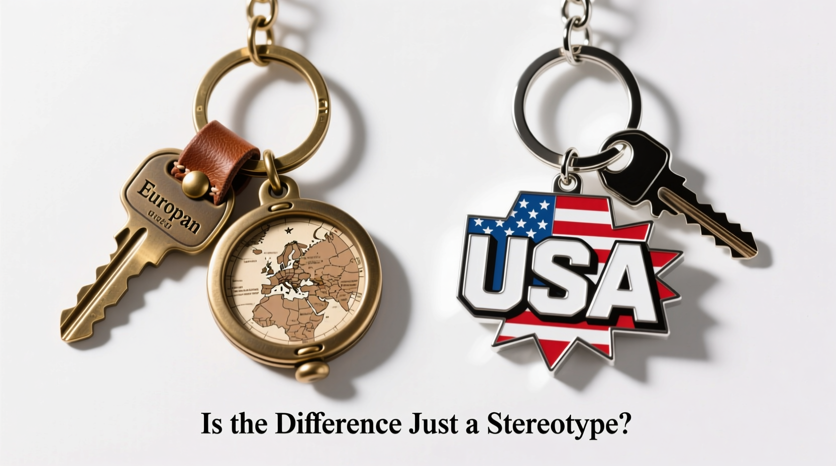 european vs american keychains is the difference just a stereotype