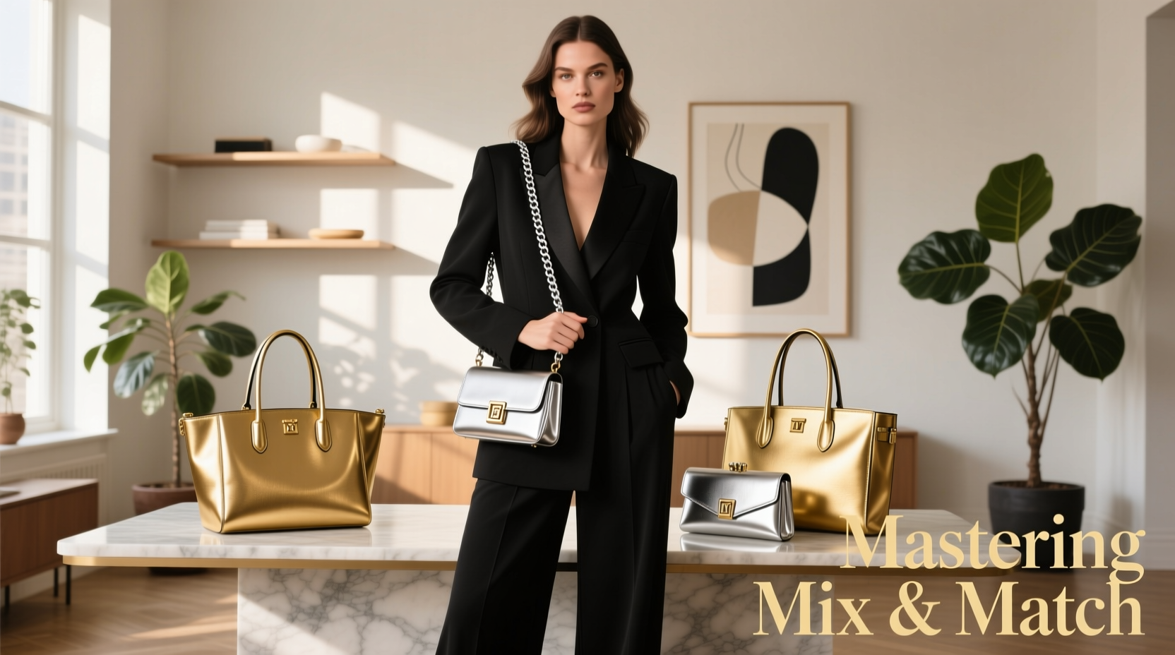 mastering mix and match stylish ways to accessorize with gold and silver handbags