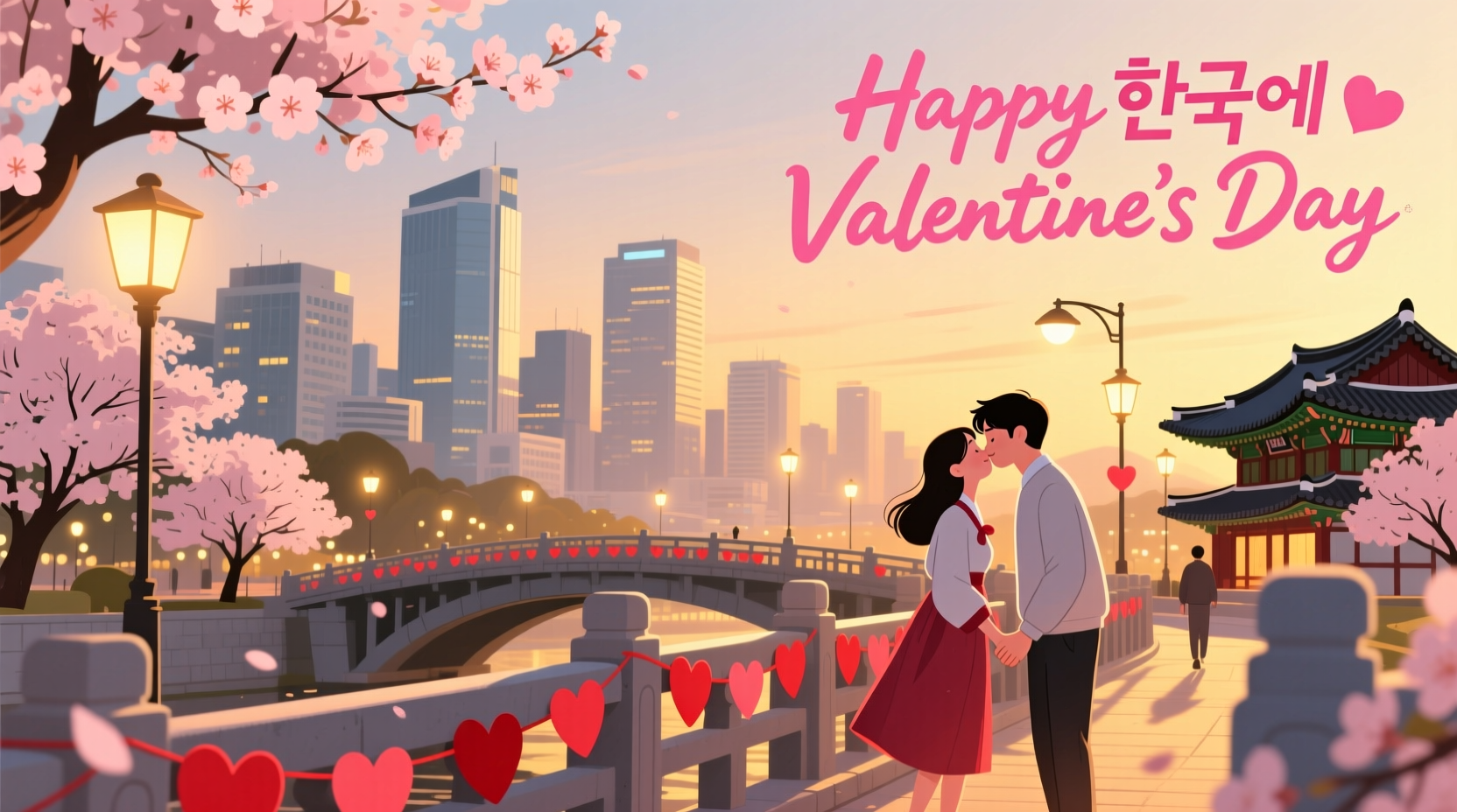 Hari Valentine di Korea jatuh pada tanggal 14 Februari setiap tahunnya.