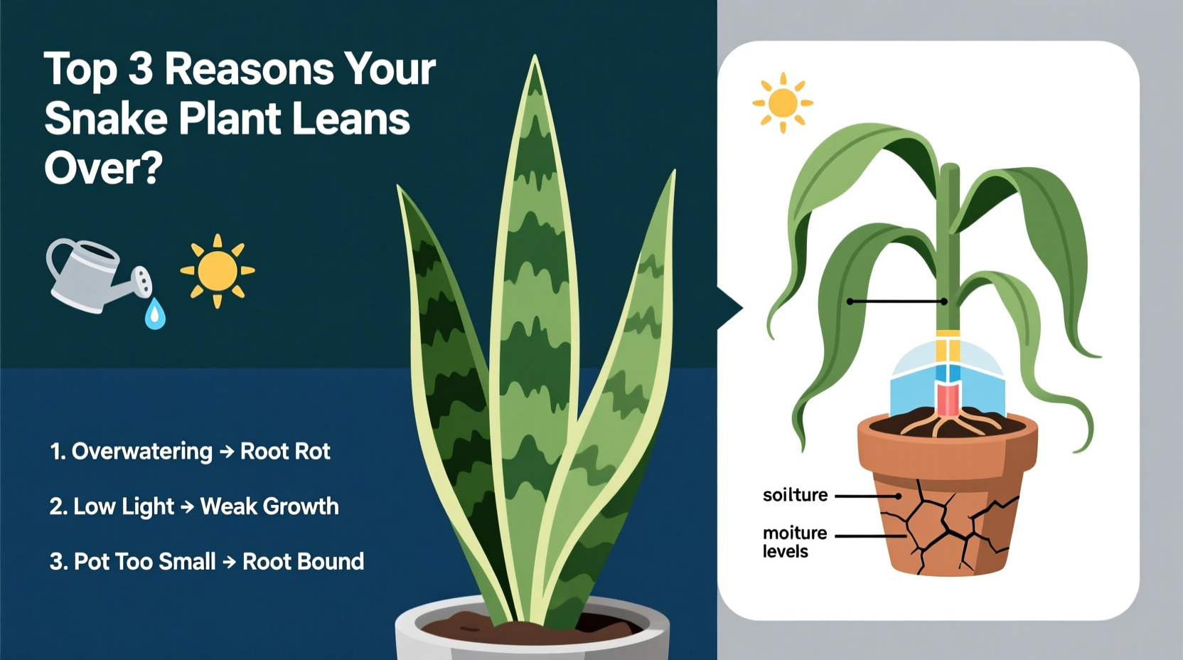 Why Are My Snake Plant Leaves Falling Over?