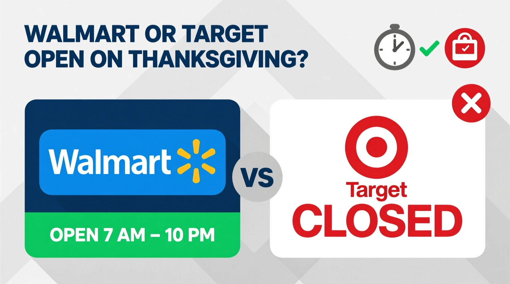 is walmart or target open on thanksgiving day