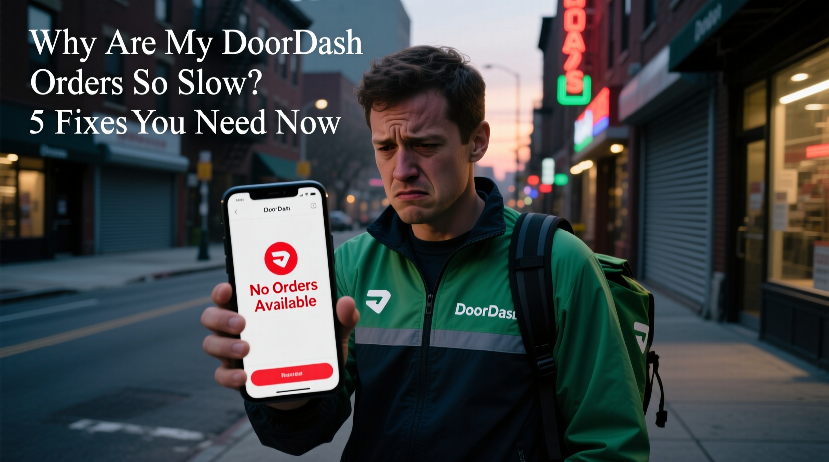 doordash orders slow why youre not getting orders fixes