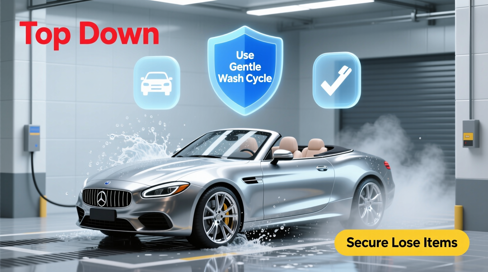 can convertibles go in car wash
