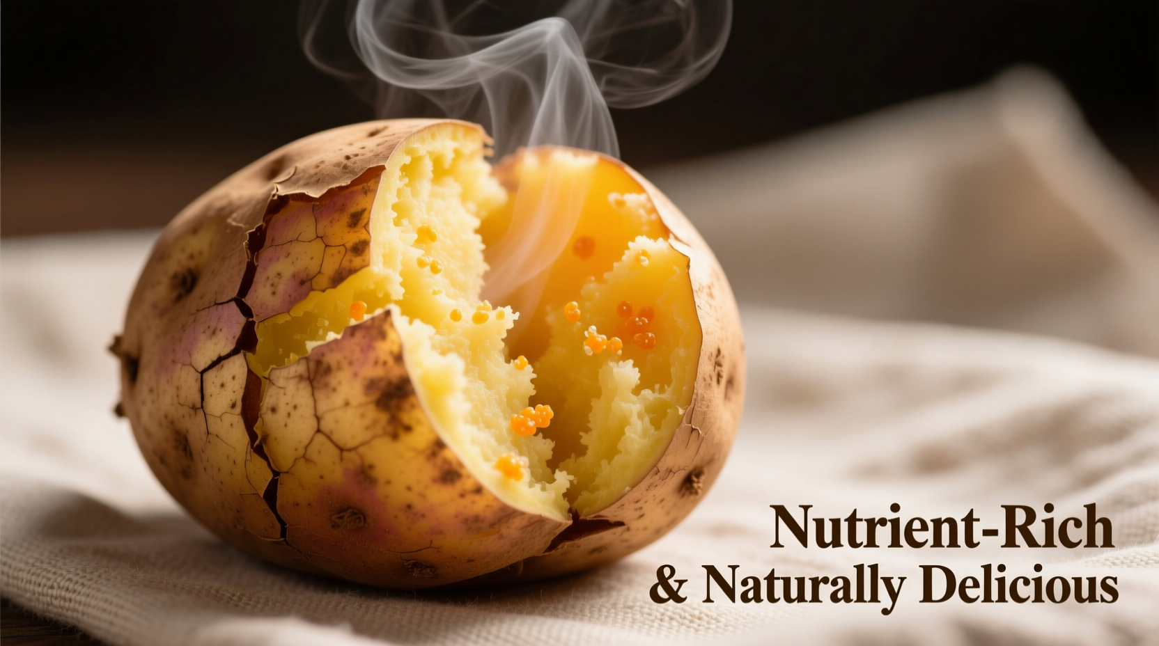 Baked potato with skin showing nutrient-rich interior