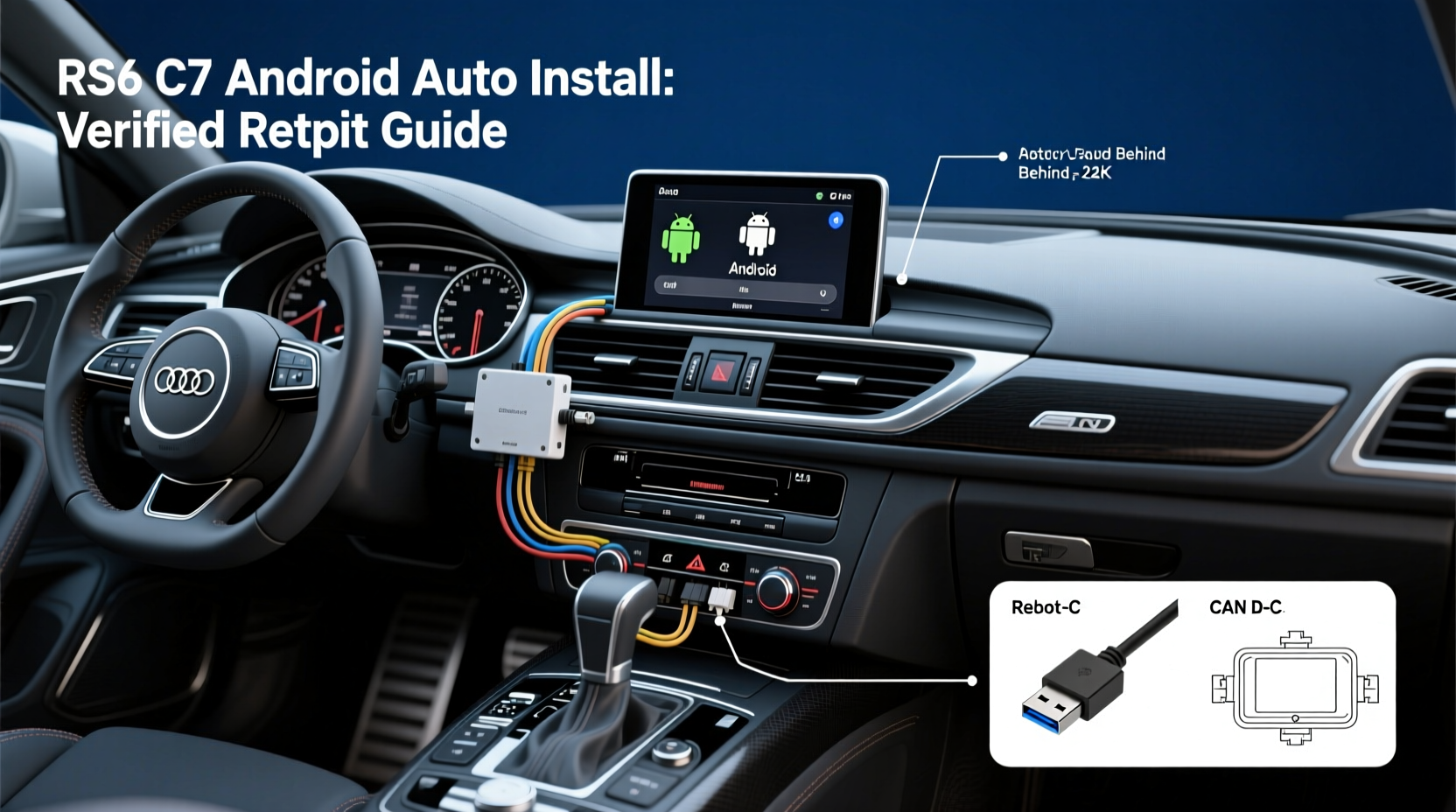 rs6 c7 android auto install