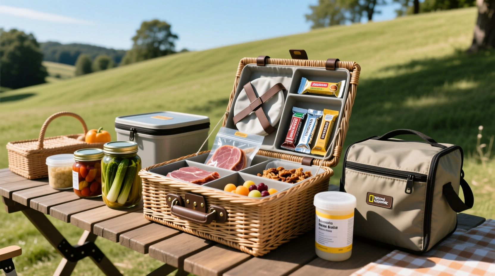 how to pack a completely shelf stable picnic from trade