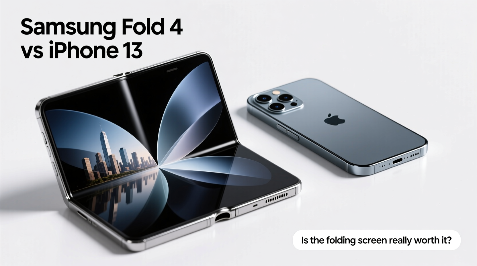 samsung fold 4 vs iphone 13 is the folding screen really worth it