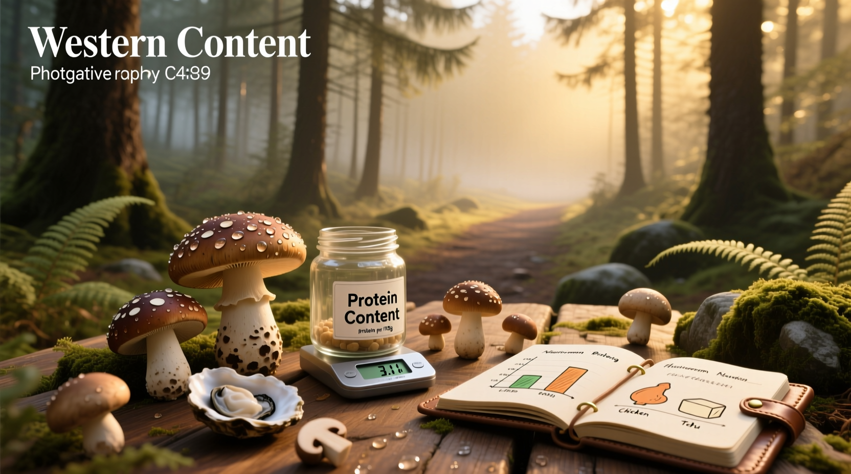 are mushrooms high in protein