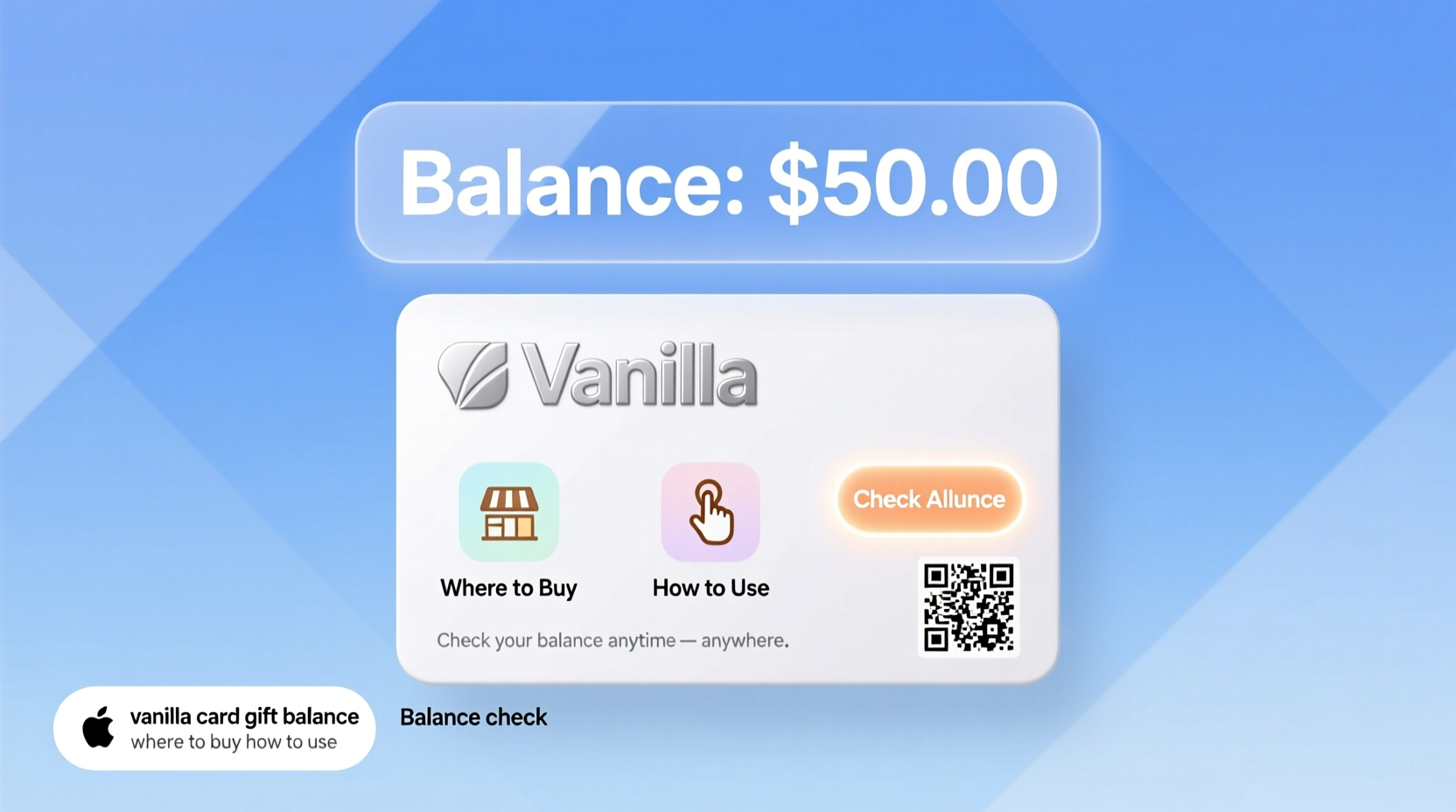vanilla card gift balance check where to buy how to use