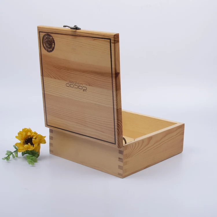 Wooden Box factory customized Wholesale Custom Pine Wood Decorative Wooden Gift Pack Boxes For Gifts woodbox