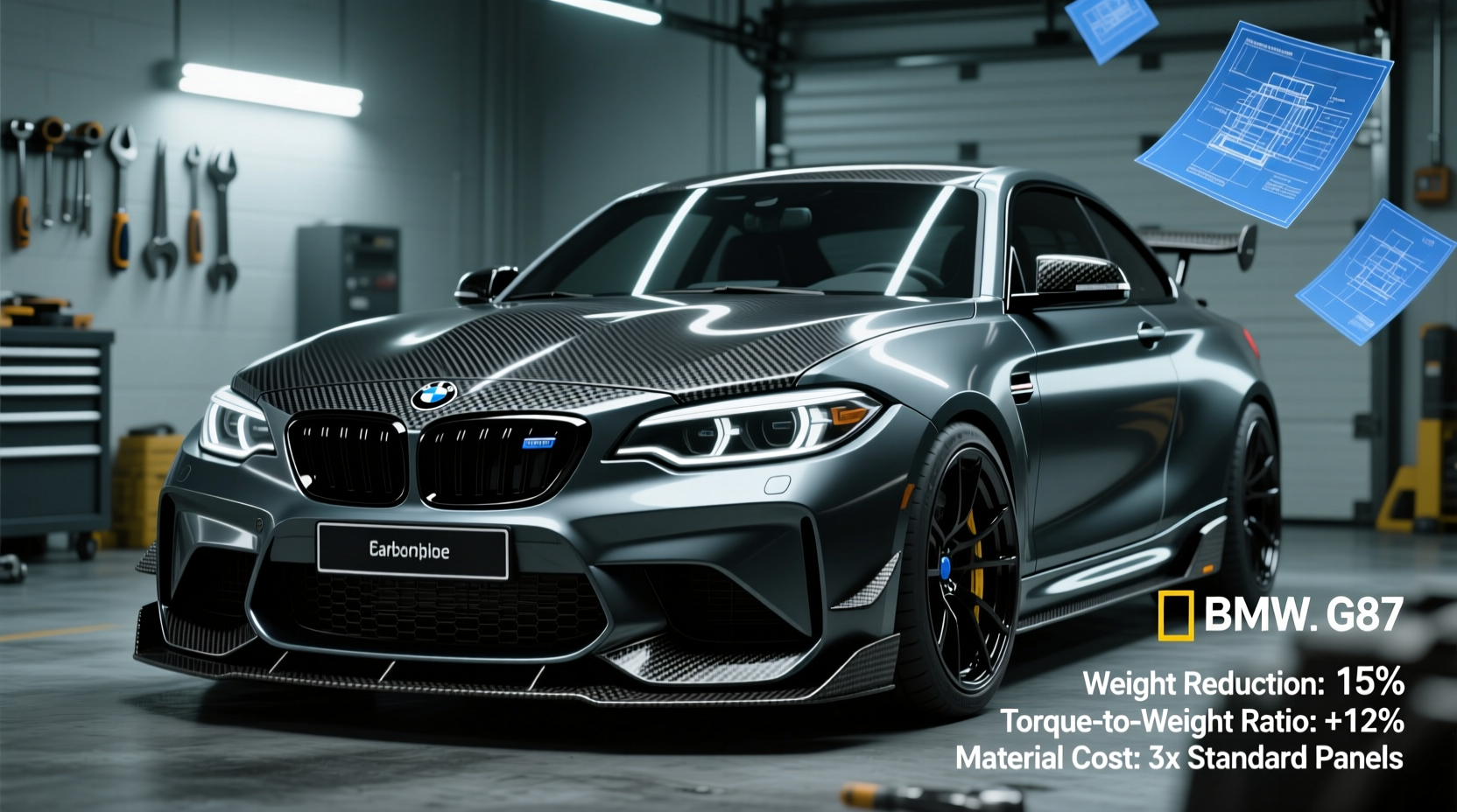 m2 g87 carbon why extra cost