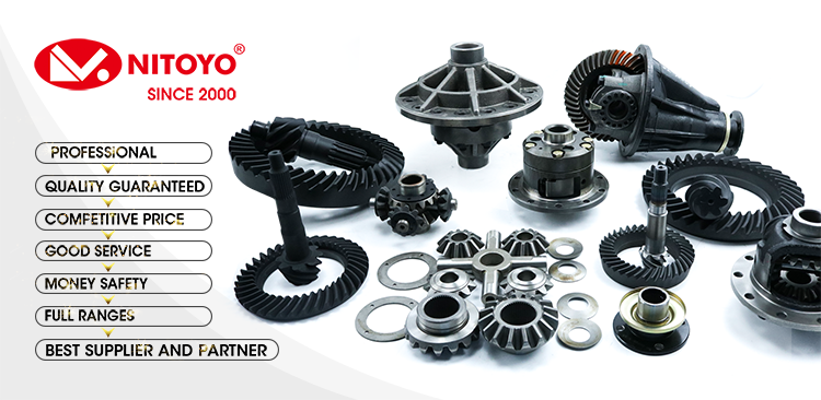 NITOYO Crown Wheel Pinion for Mazda B2000 B2200 - Durable Steel Gear