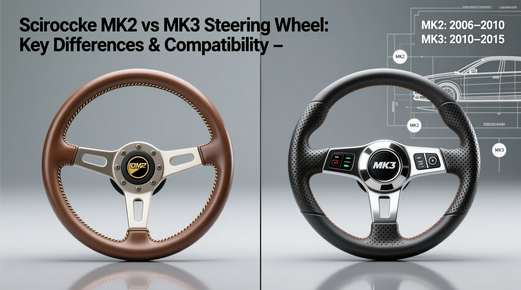 scirocco mk2 vs mk3 steering wheel