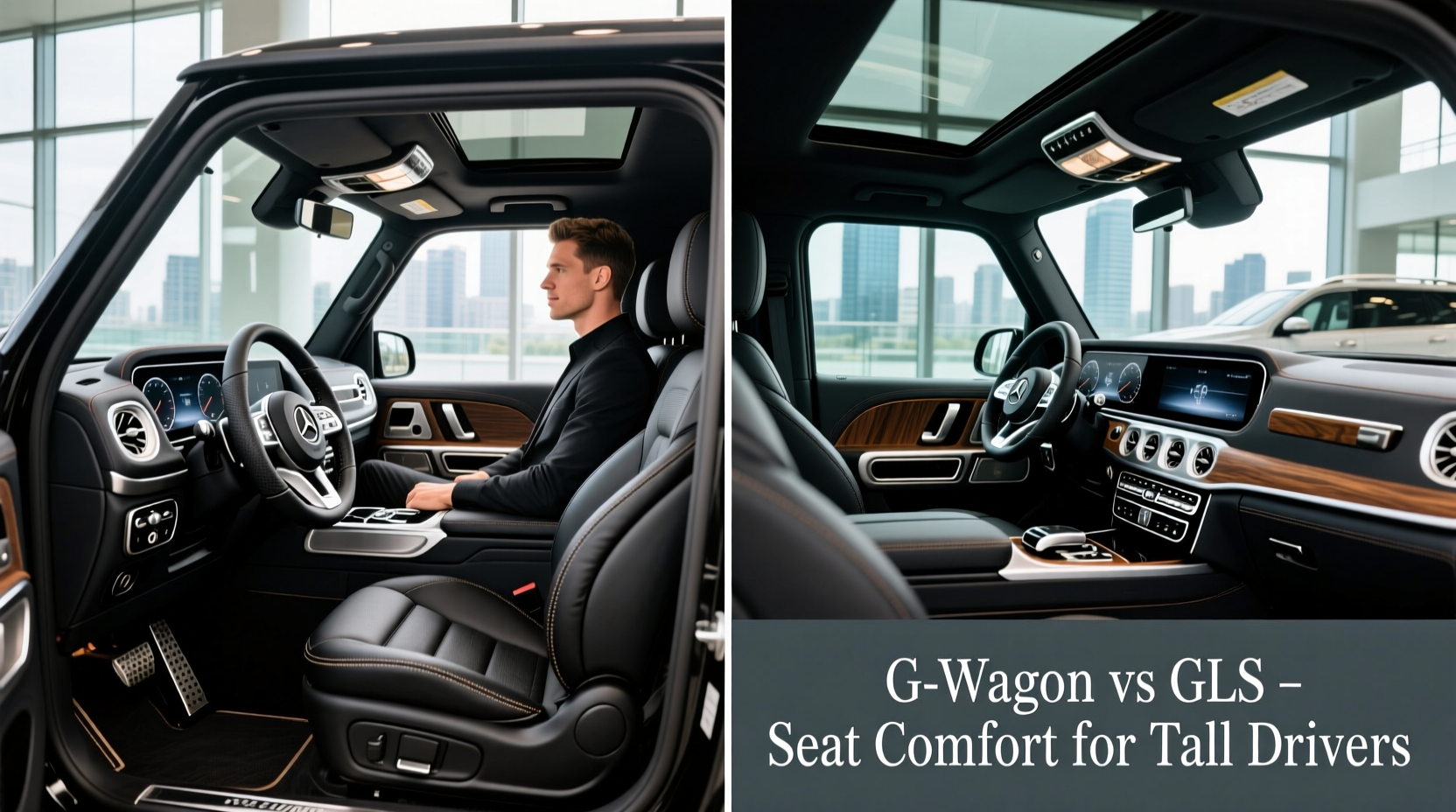 g wagon vs gls seats tall drivers