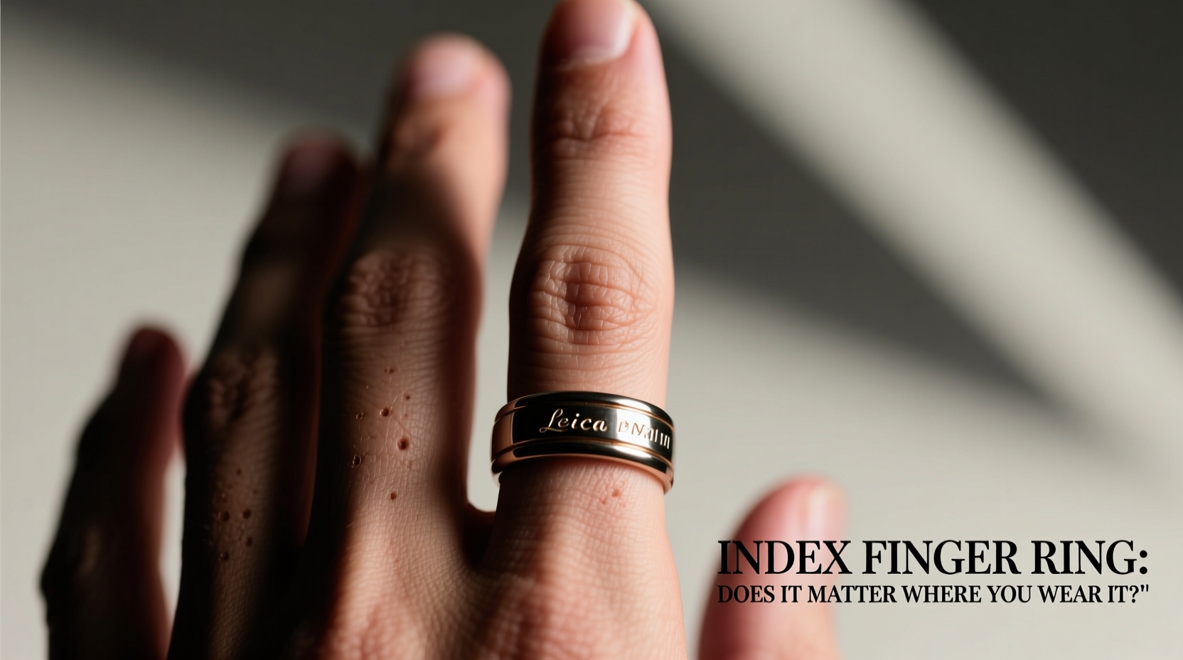 index finger ring vs other fingers does it actually matter where you wear it