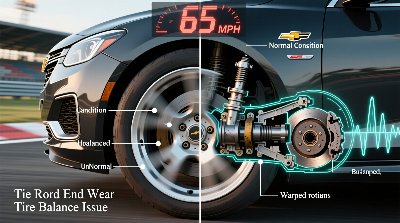 malibu steering vibration 65mph