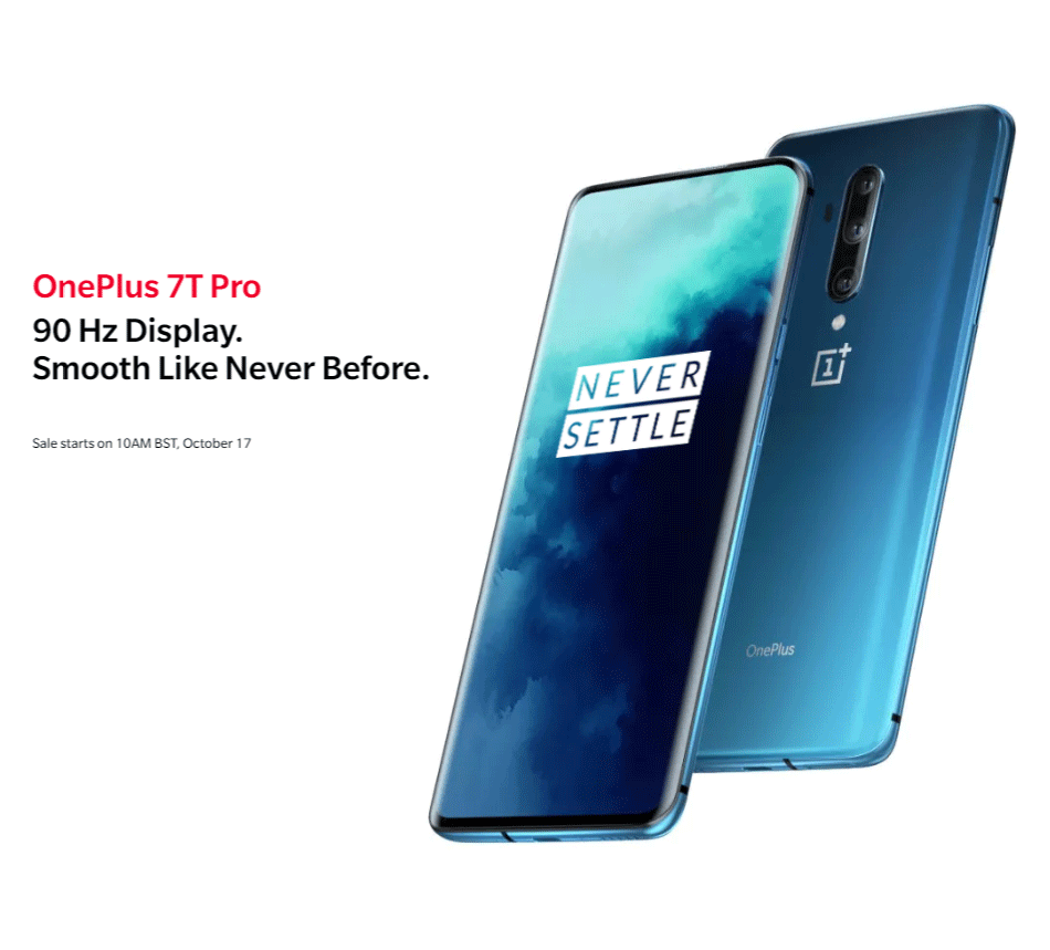 美品　OnePlus7TPro　グローバルROM版　青 美品 OnePlus7TPro グローバルROM版 青