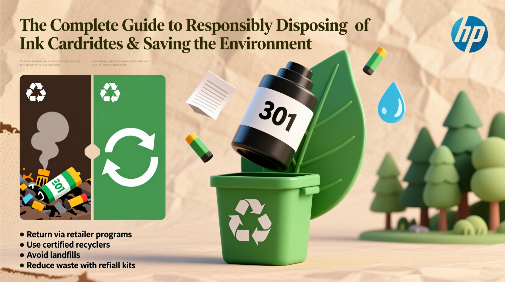 the complete guide to responsibly disposing of ink cartridges and saving the environment