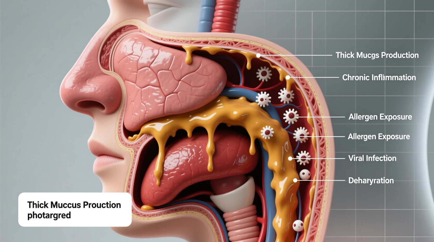 chunky mucus what causes thick mucus and what it means