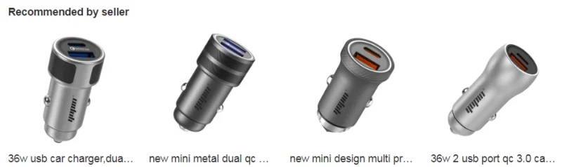 2020 new arrival full metal and leather dual qc 3.0 car charger