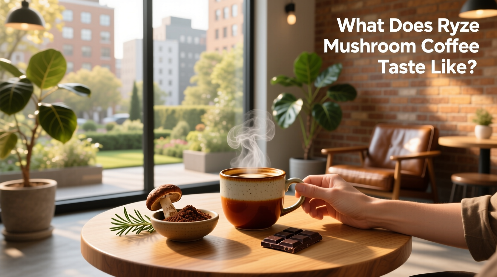 what does ryze mushroom coffee taste like