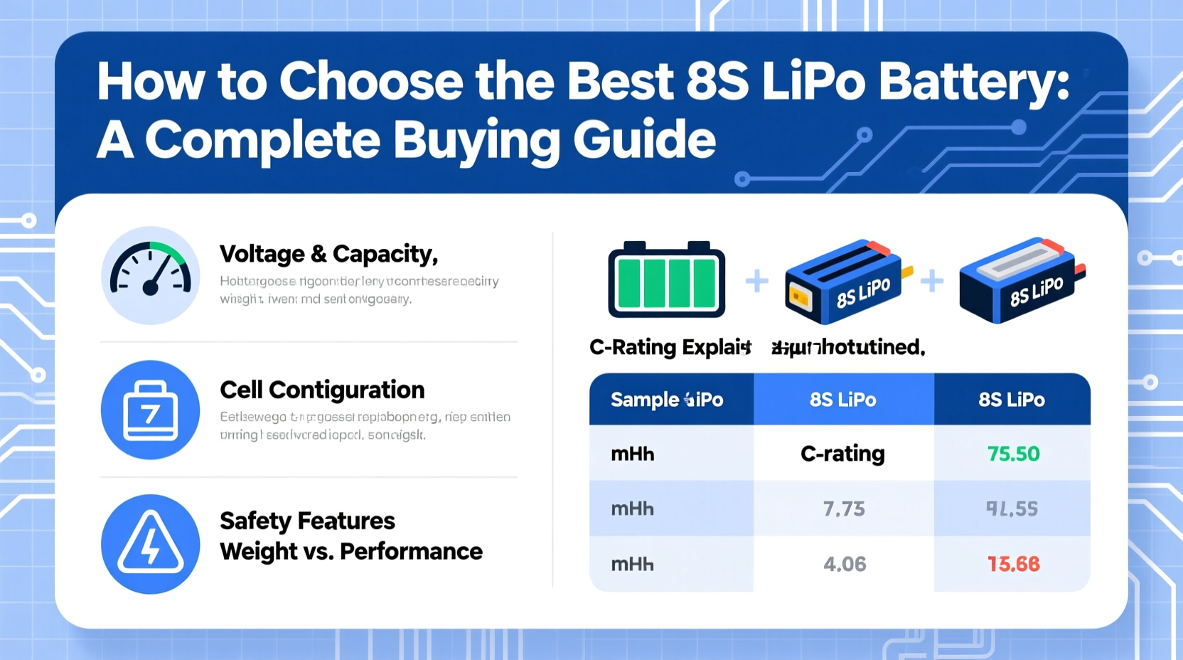 How to Choose the Best Lipo Battery 8s for Your Needs How to Choose the Best Lipo Battery 8s for Your Needs