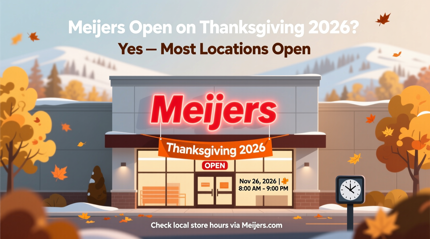 is meijers open on thanksgiving 2026