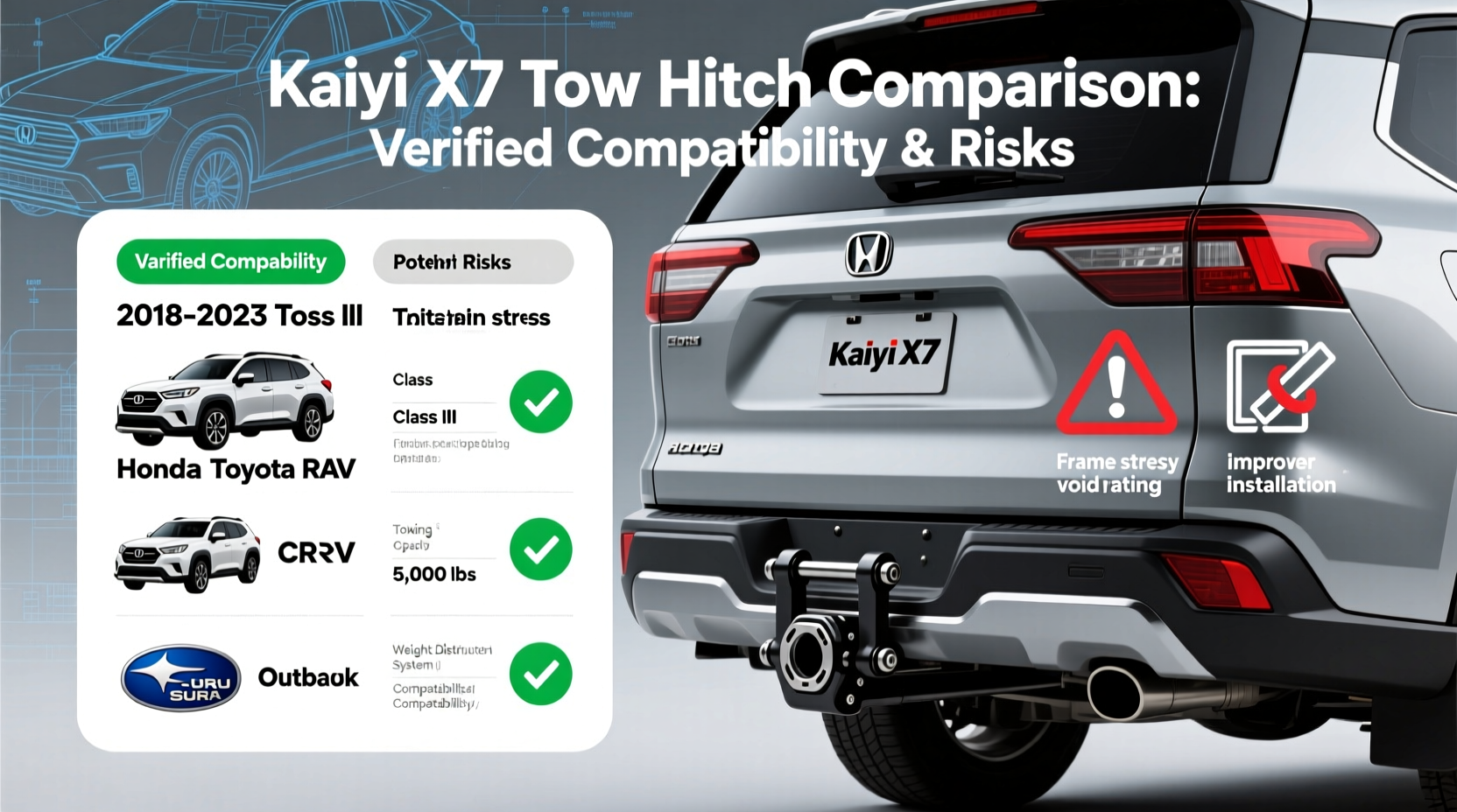 kaiyi x7 tow hitch comparison