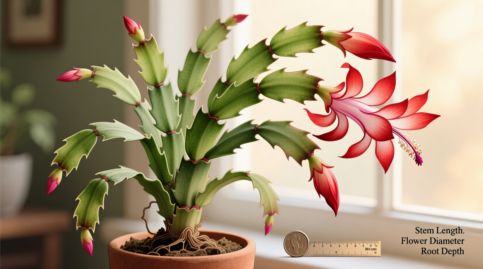 How Big Do Christmas Cactuses Get? Full Size Guide