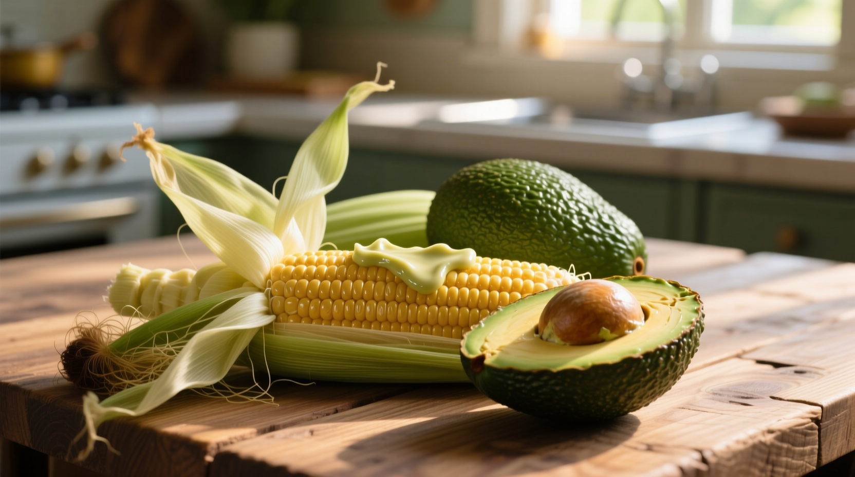 butter your summer corn with avocado skins