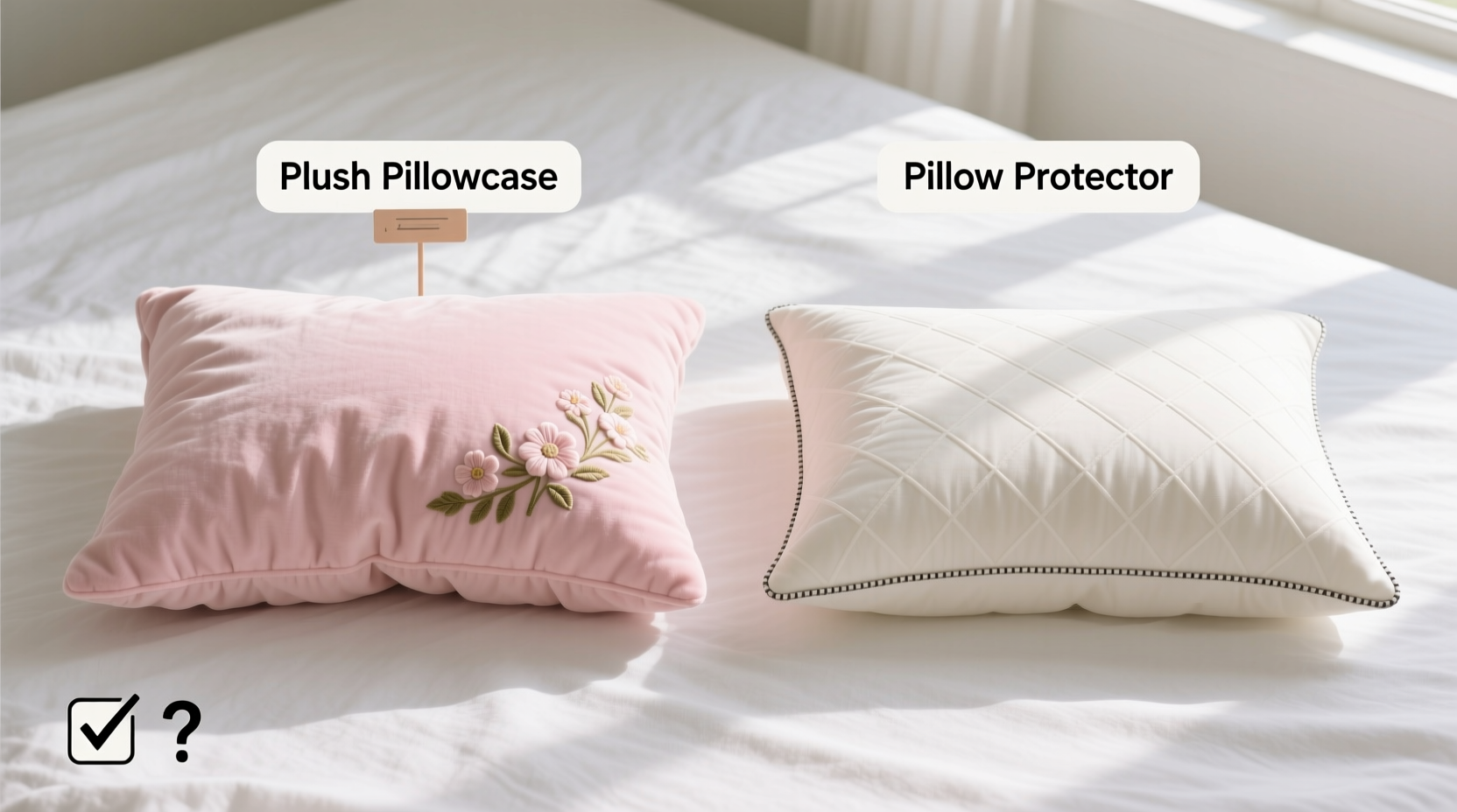 plush pillowcase vs pillow protector do i really need both or is one just a waste of money