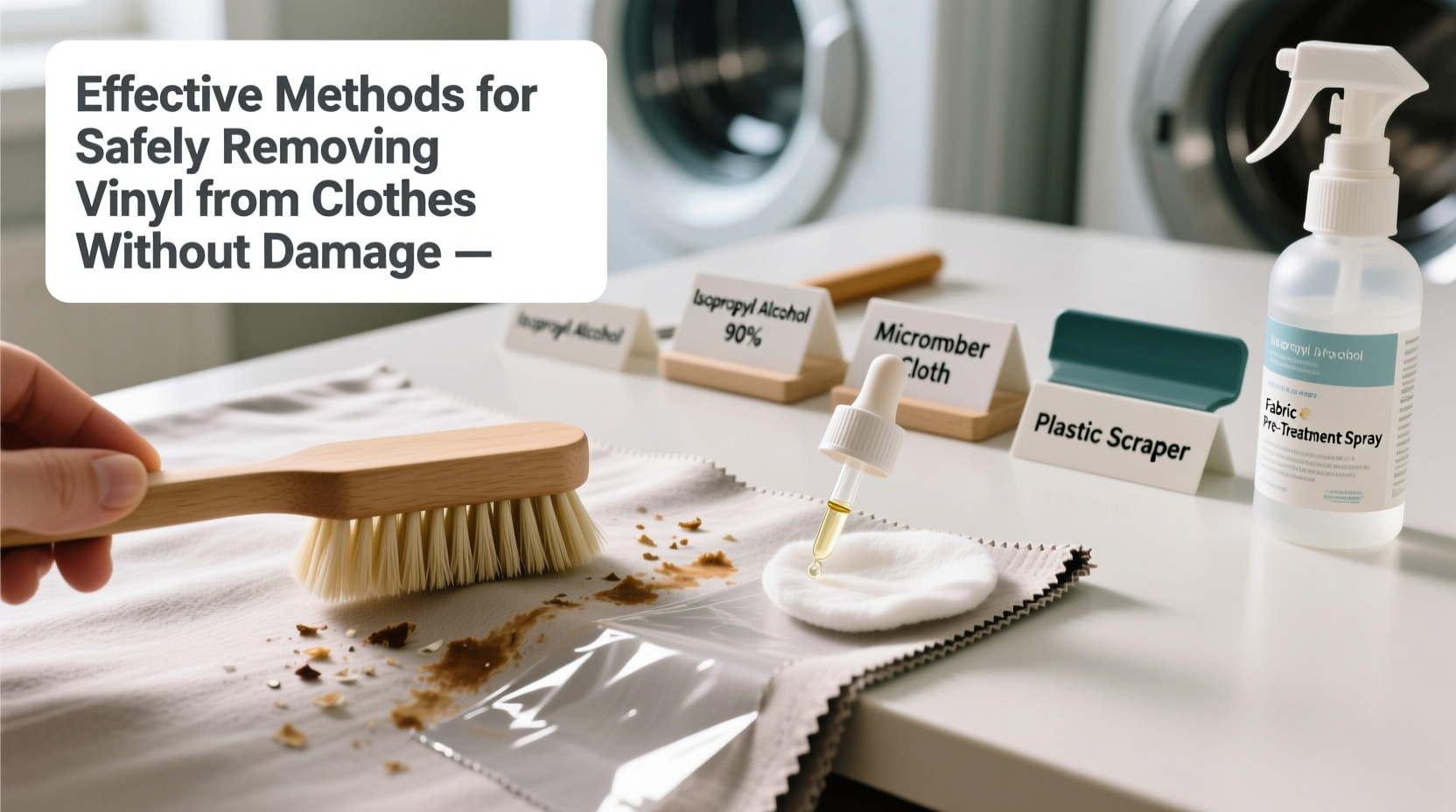 effective methods for safely removing vinyl from clothes without damage