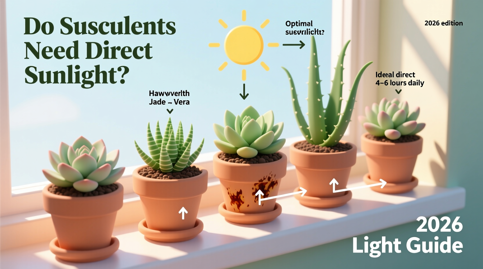 do succulents need direct sunlight