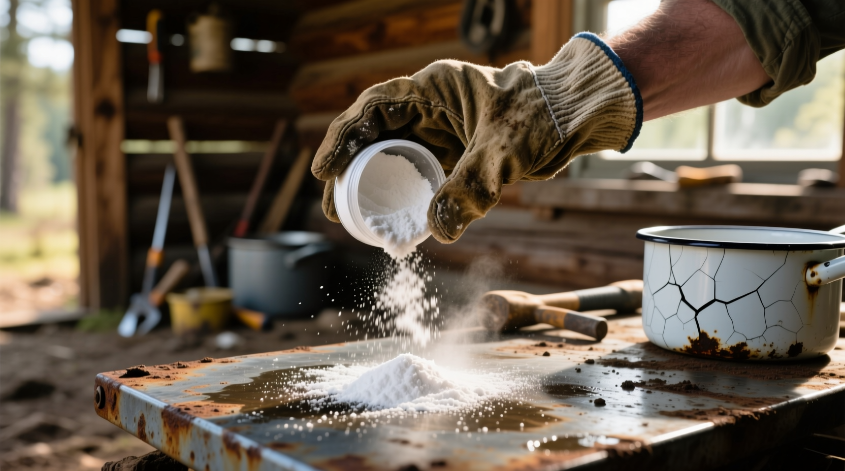 macgyver tip clean it with baking soda