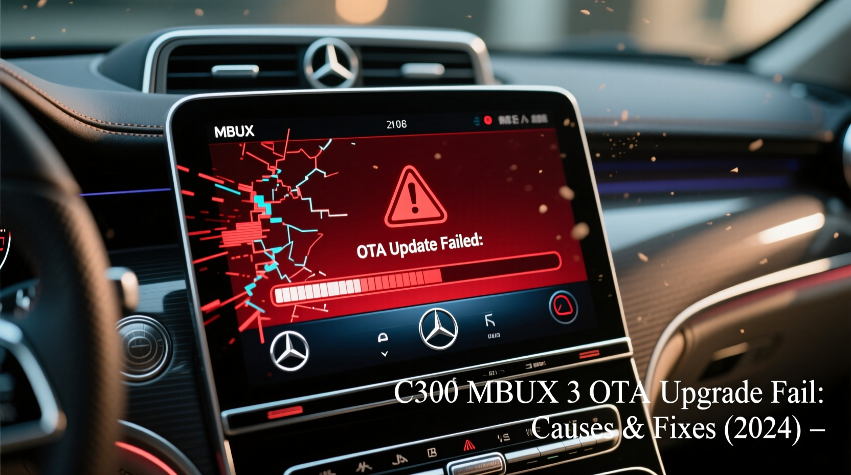 c300 mbux3 ota upgrade fail