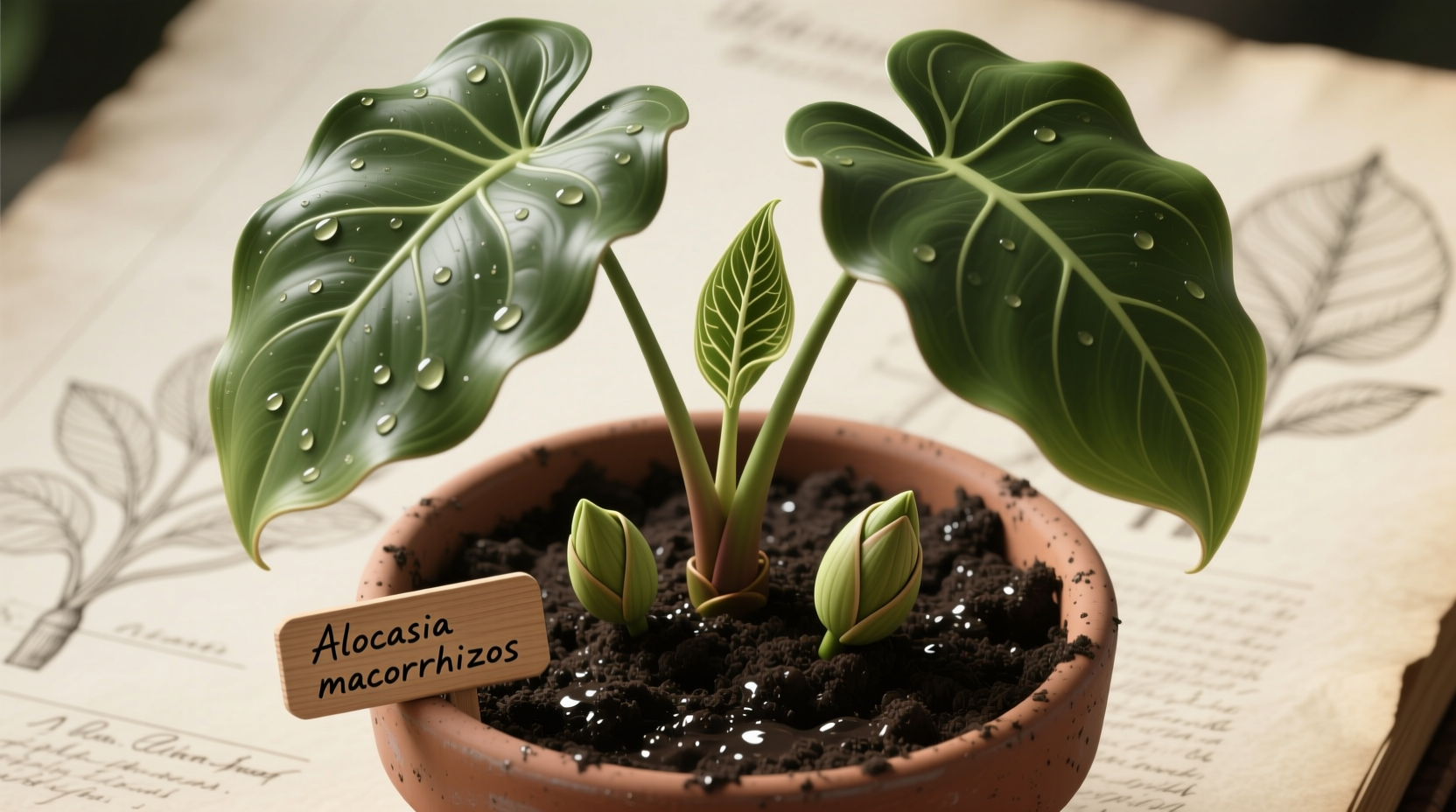 how long does it take for elephant ears to sprout