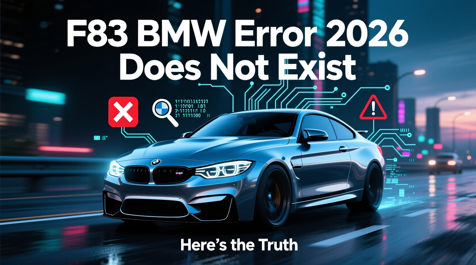 F83 BMW Error 2026 Does Not Exist — Here's the Truth