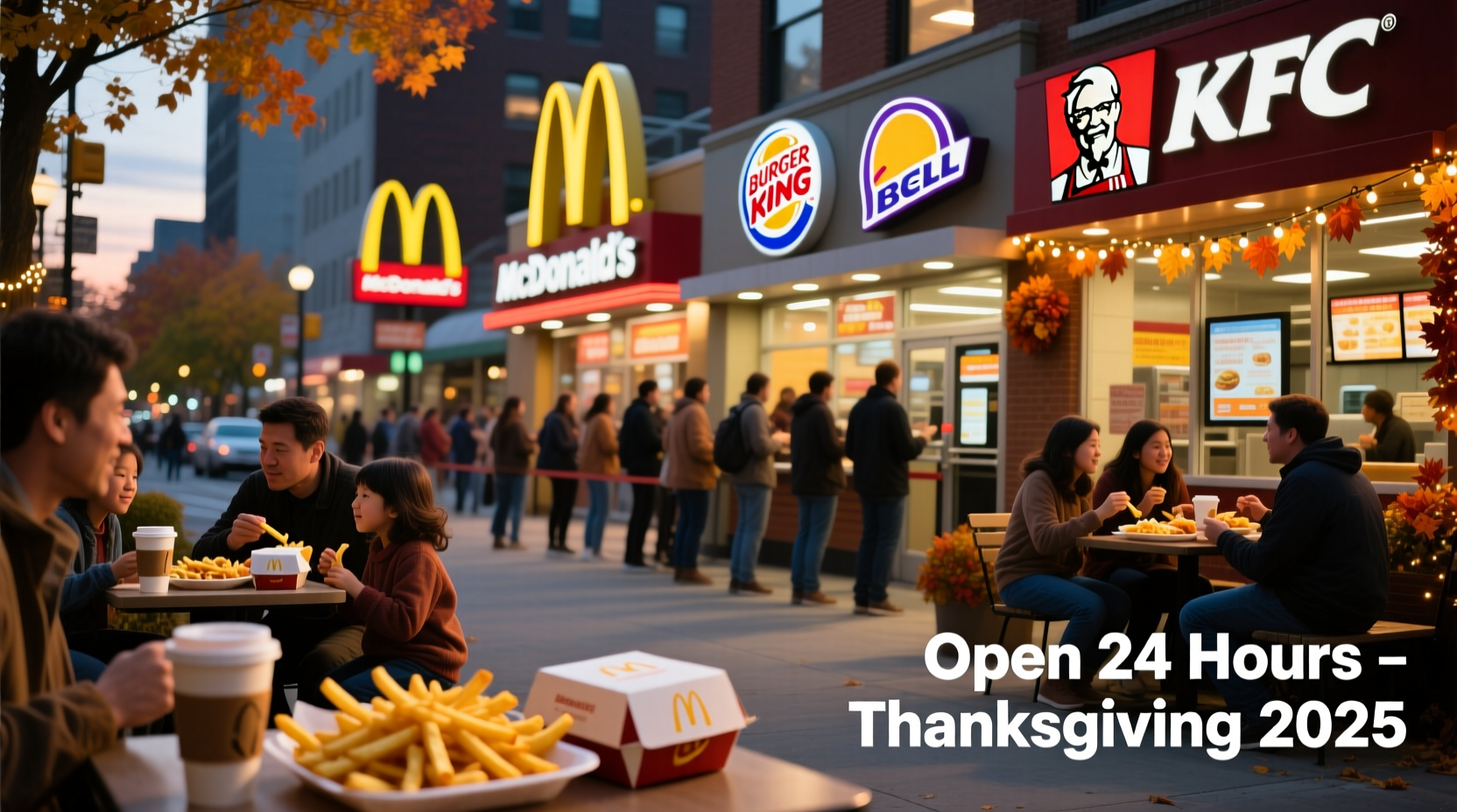 what fast food place is open on thanksgiving day