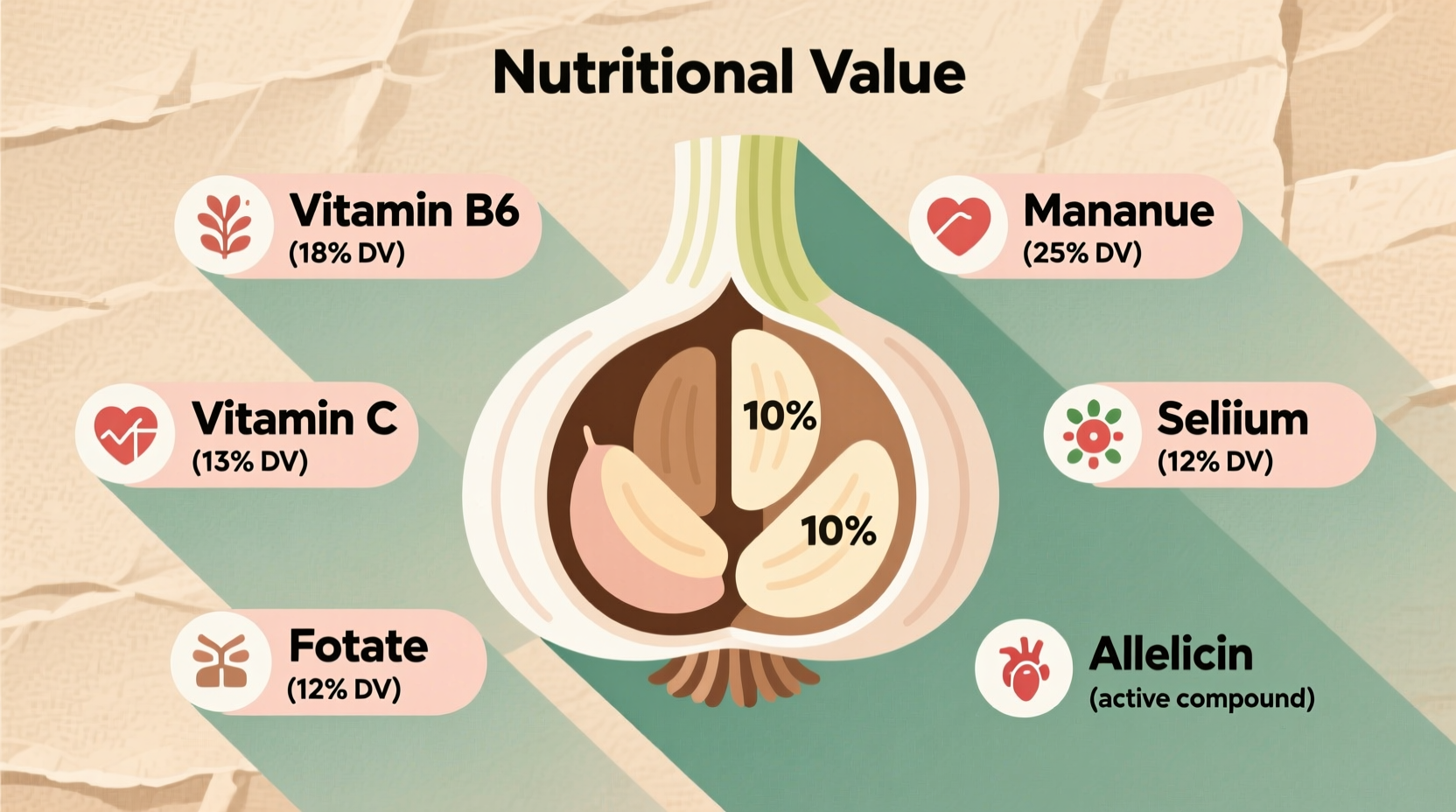 nutrient value of garlic