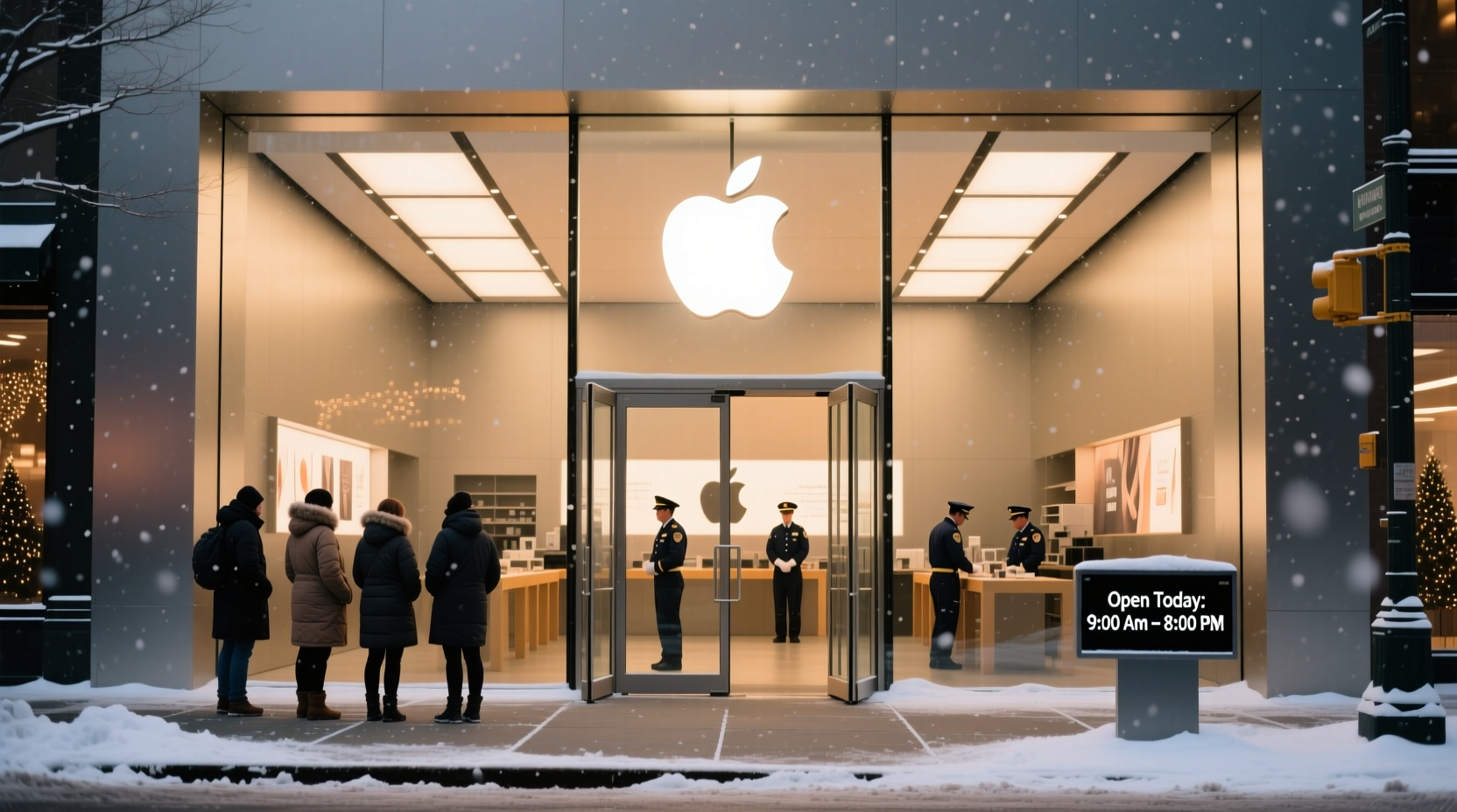 is apple store open on new years day