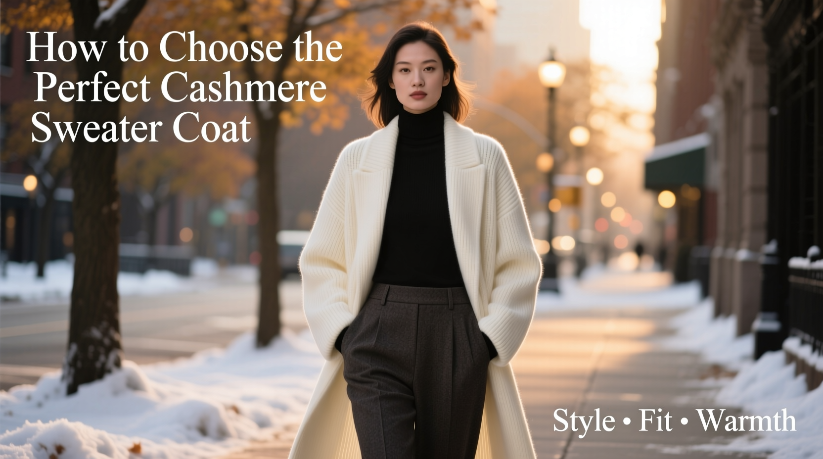 how to choose the perfect cashmere sweater coat for winter a practical guide to style fit and warmth